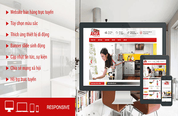 Lưu ý khi thiết kế website bán phụ kiện nhà bếp